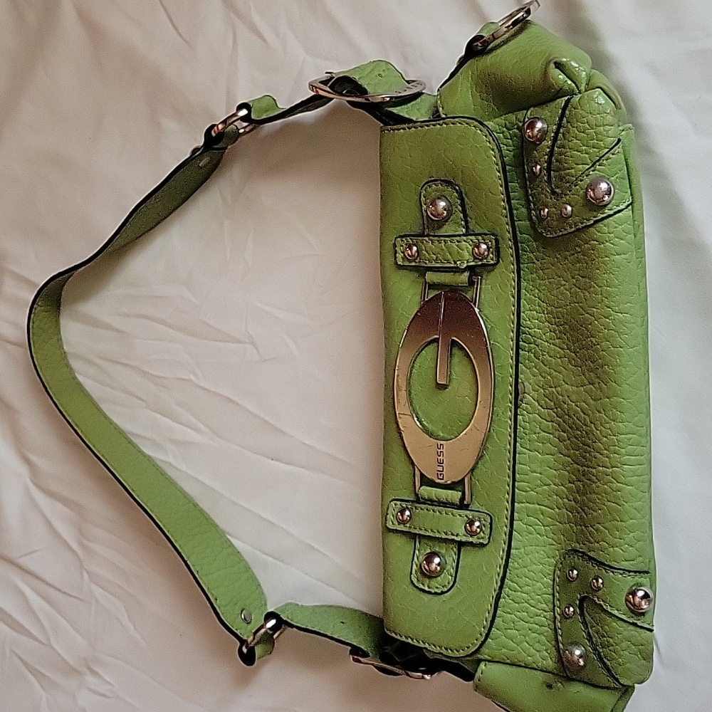 Vintage lime green Guess shoulder bag